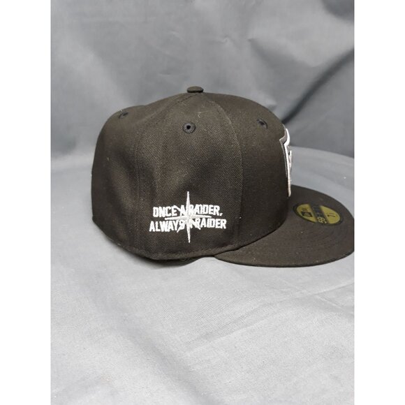 New Era 59Fifty Las Vegas Raiders Fitted Cap Black Size 7 1/2 NEW WITH TAGS! - Picture 5 of 8